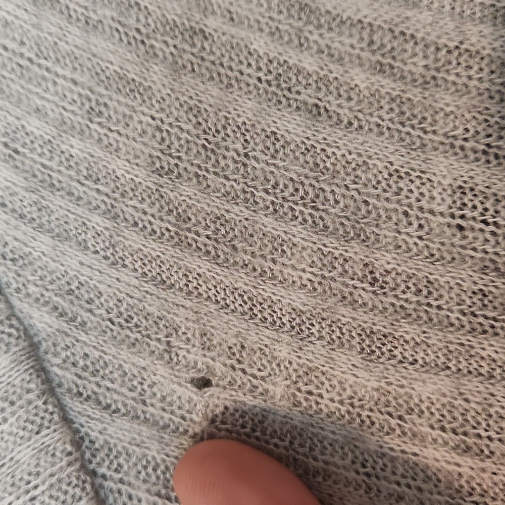 Anthropologie Gray Ribbed Knit Dress - Picture 4 of 6